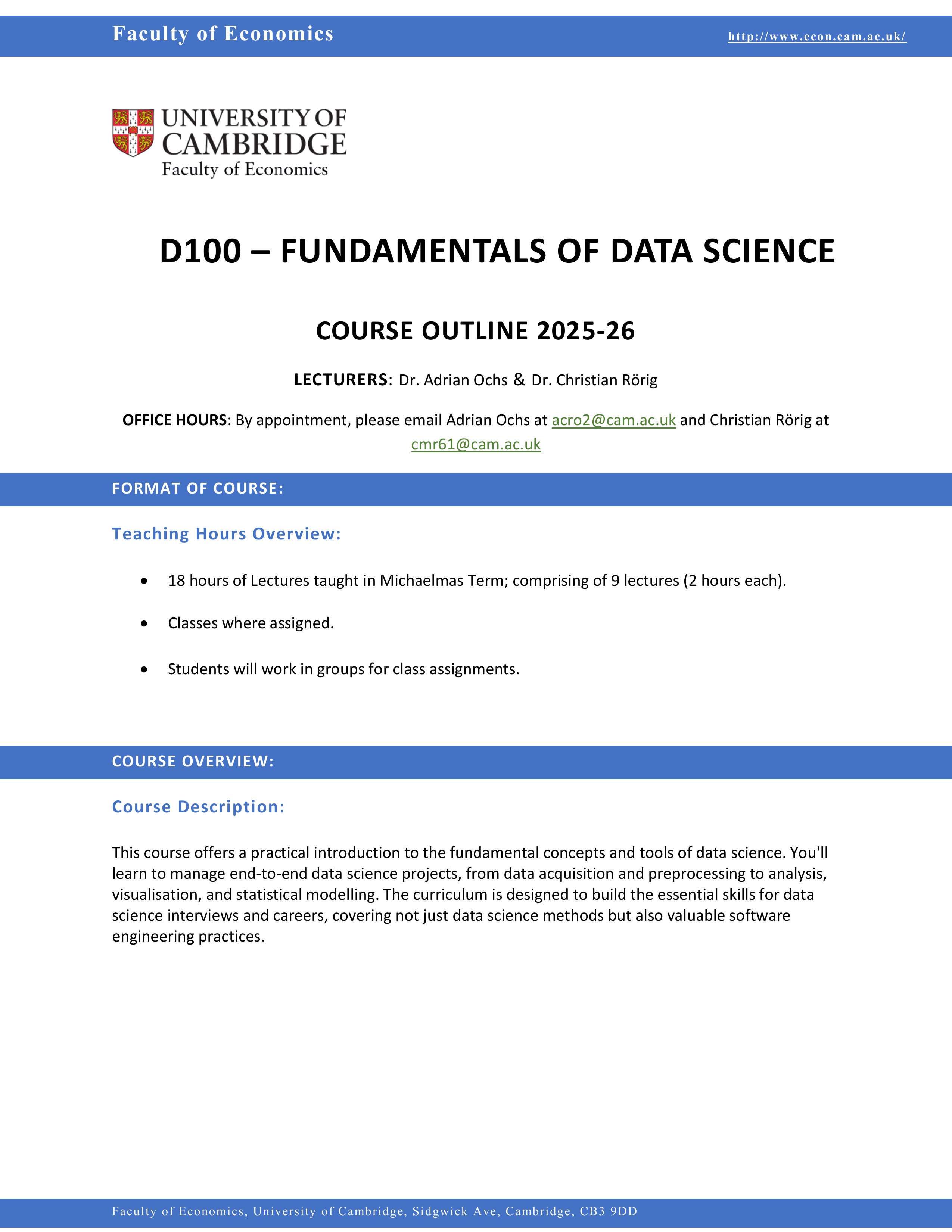Syllabus
