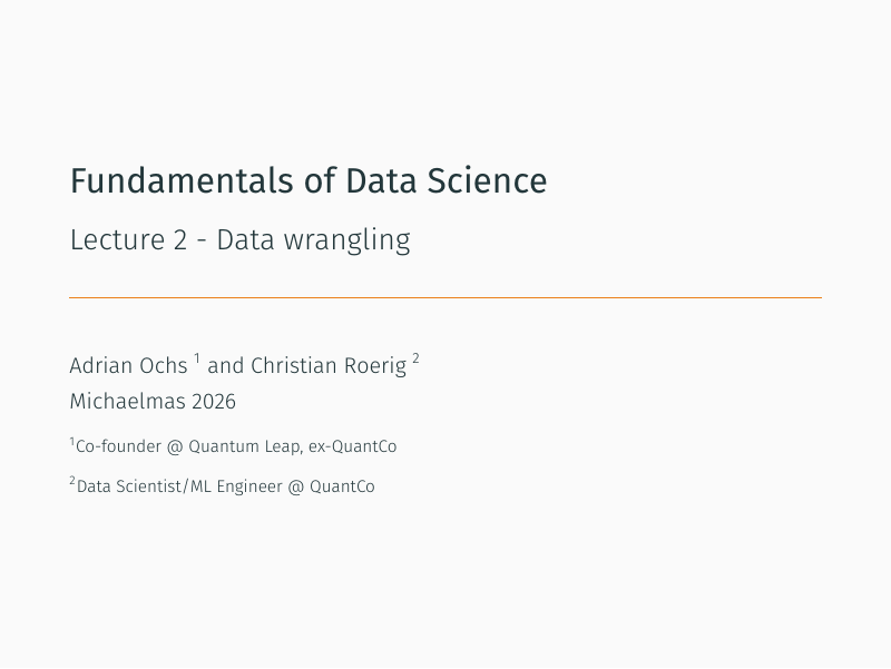 Data wrangling